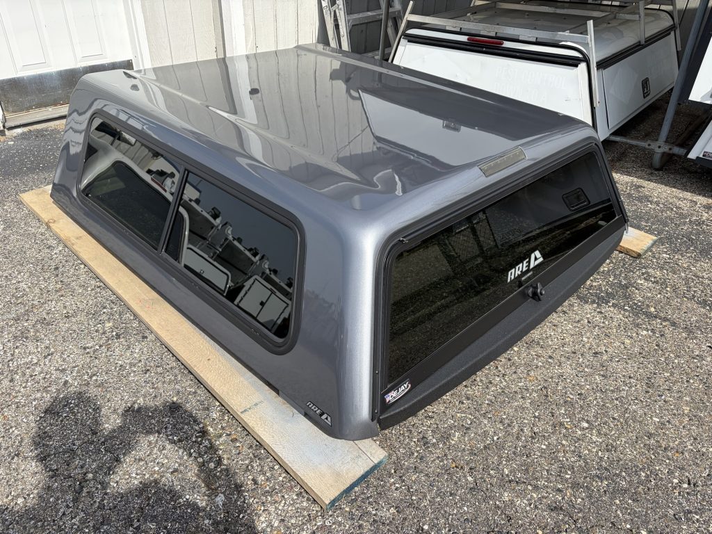 2019+ GMC Sierra 5’8” ARE Truck Cap in Satin Steel